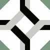 Минтон Керамогранит белый 19,6х19,6 матовый карвинг