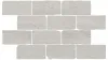 BR032 Бордюр Сан-Марко мозаичный серый светлый матовый обрезной 46,5x26,5x0,9