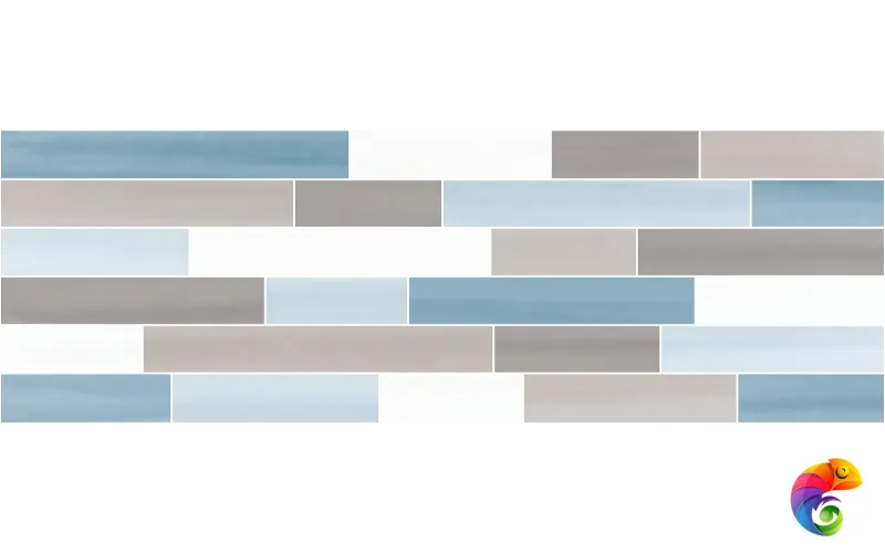 Керамическая плитка CRISTAL MURETTO GRIGIO/AZZURO 20x60 I TILES CHARME