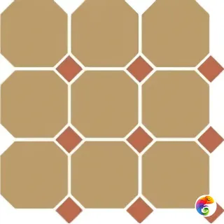 Гранит керамический 4403 OCT04-1Ch Yellow OCTAGON 03/Caramel Dots 04 30x30 см OCT03 DOT04