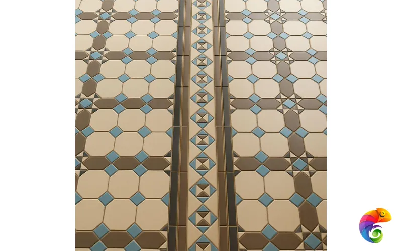 Гранит керамический PARIS Stand.(Oct.01, Dot 11, Loz.29, Tr.1/4 14+16) 24,7х24,7 см PARIS OCT01/11/14/20