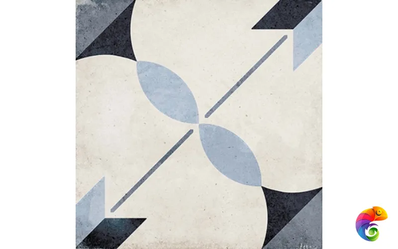 Equipe Art Noveau Керамогранит Arcade Blue 20x20 натуральный  КА-00018711