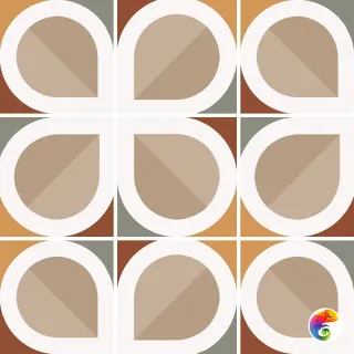 Equipe Bauhome  Blatt Warm 20x20 натуральный 27691