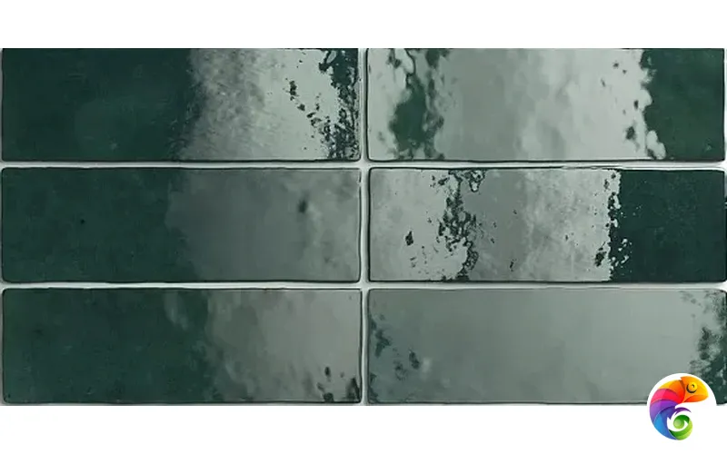 Equipe Artisan Настенная керамическая плитка Moss Green 6.5x20 глазурованный глянцевый  КА-00017500