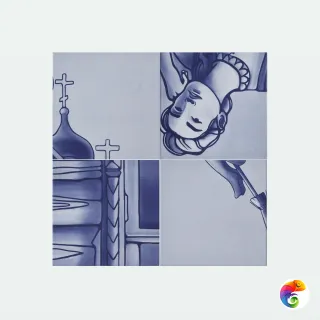 Плитка REDA Сон Второй 20х20 Толедо Глянцевая (0,96 кв.м.)