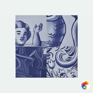 Плитка REDA Сон Первый 20х20 Толедо Глянцевая (0,96 кв.м.)