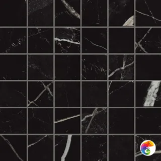 Плитка Эмпаир Калакатта Блэк Мозаика шлиф 30x30 (0,99 кв.м.)
