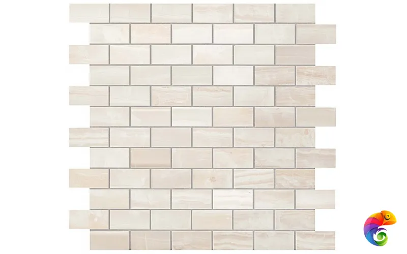 Плитка Супернова Оникс Пьюр Вайт Брик Мозаика 30,5x30,5 (0,465 кв.м.)