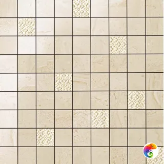 Плитка Супрема Айвори Мозайка 30x30 (0,900 кв.м.)