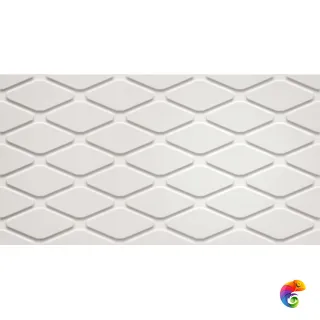 Плитка 3Д Вайт Ромбус 30,5x56 Матт (1,366 кв.м.)