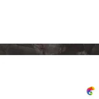 Плитка Супернова Оникс Блэк Агате Бордюр 7,3x59 Лап (0,431 кв.м.)