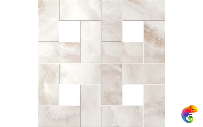 Плитка Супернова Оникс Пьюр Вайт Мозаика 45x45 Лап (0,405 кв.м.)
