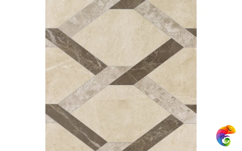 Плитка Супернова Стоун Гексагон Вакс 60x60 Рет (1,080 кв.м.)