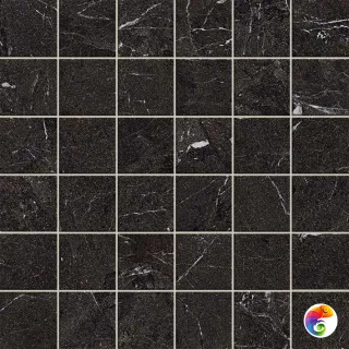 Плитка Волкано Антрацит Мозаика 30x30 Рет (0,99 кв.м.)