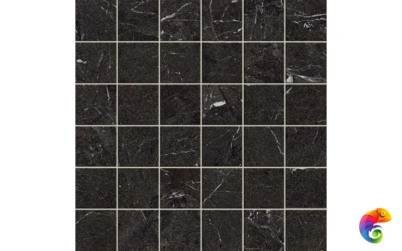 Плитка Волкано Антрацит Мозаика 30x30 Рет (0,99 кв.м.)