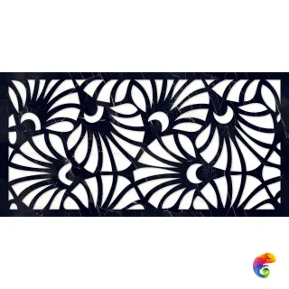 Плитка Artceramic Mira Black Decore 60x120 High Gloss (1,44 кв.м.)