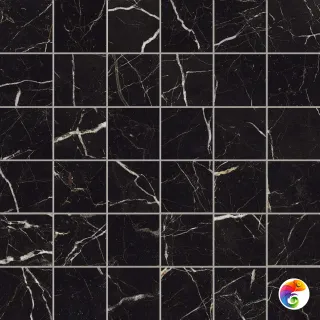 Аллюр Империал Блек Мозаика 30x30 Лап (0,99 кв.м.)