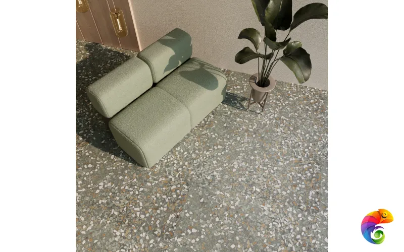 VENEZIANO TERRA VERDE SHAPE+GLUE ART 1200x600 SH1009-G