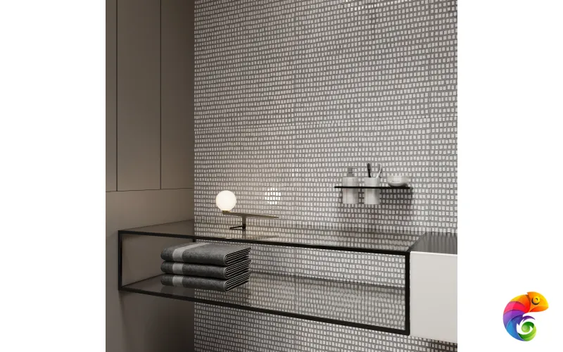 BIERZO BISAZZA WHITE GLUE ART 1200x600 GL1002-A
