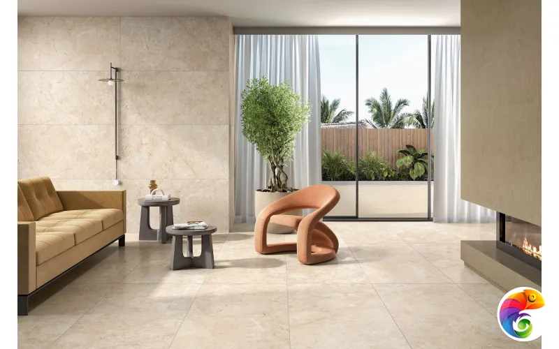 Керамогранит Palermo Beige 9 mm MATT GLR 120x60 Marble Artcer