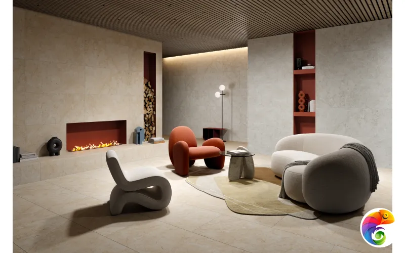 Керамогранит Palermo Beige 9 mm MATT GLR 120x60 Marble Artcer