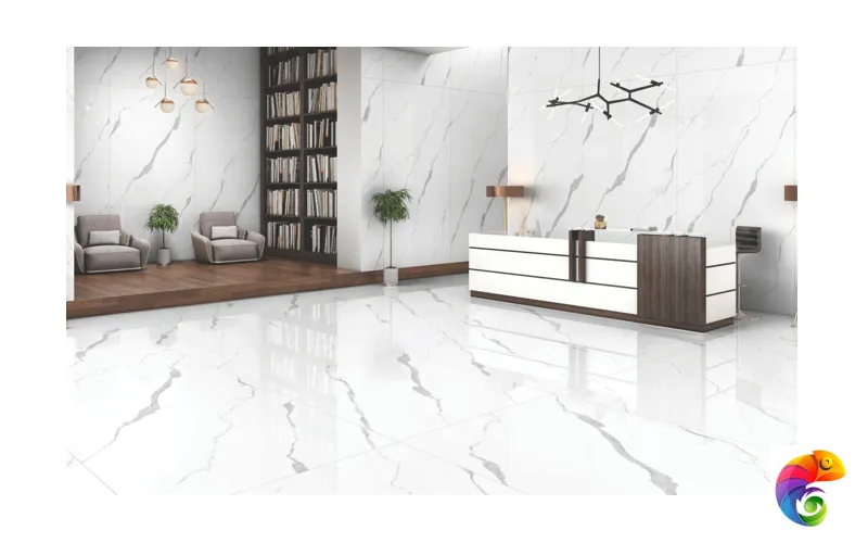 Керамогранит Perla Blanco 9 mm POLI 120x60 Marble Artcer