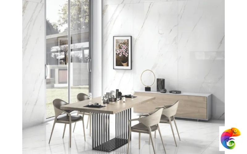 Керамогранит Calacatta Caldia 9 mm POLI 120x60 Marble Artcer