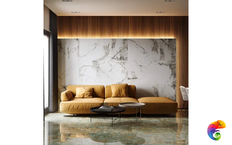 Керамогранит Ardesia Grey 9 mm MATT 120x60 Marble Artcer