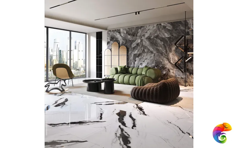 Керамогранит Merci Grey 9 mm POLI 120x60 Marble Artcer