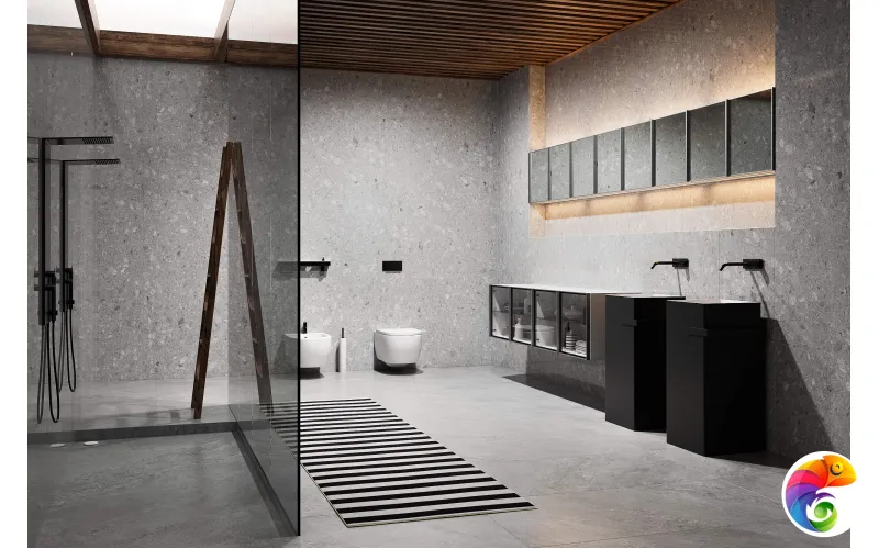 Керамогранит Antracita Bianco CARV 120x60 Stone Artcer