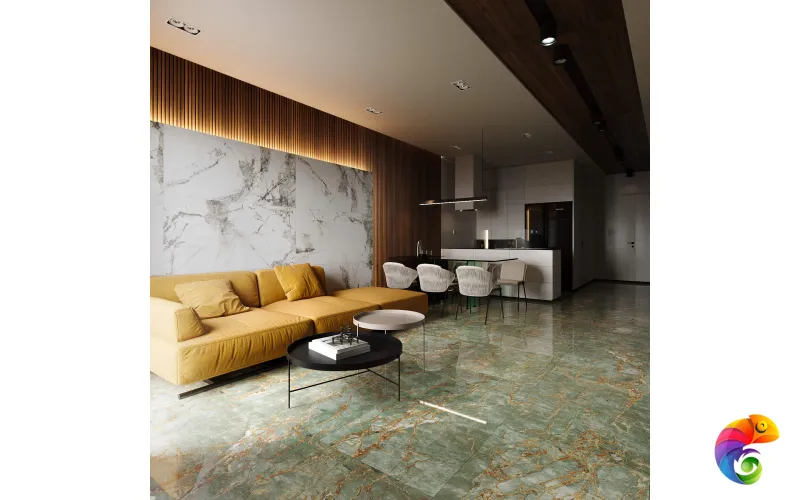 Керамогранит Ardesia Grey 9 mm POLI 120x60 Marble Artcer