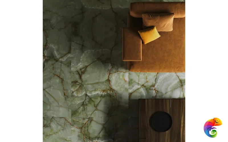 Керамогранит Onyx Green POLI 180x120 1XL Artcer