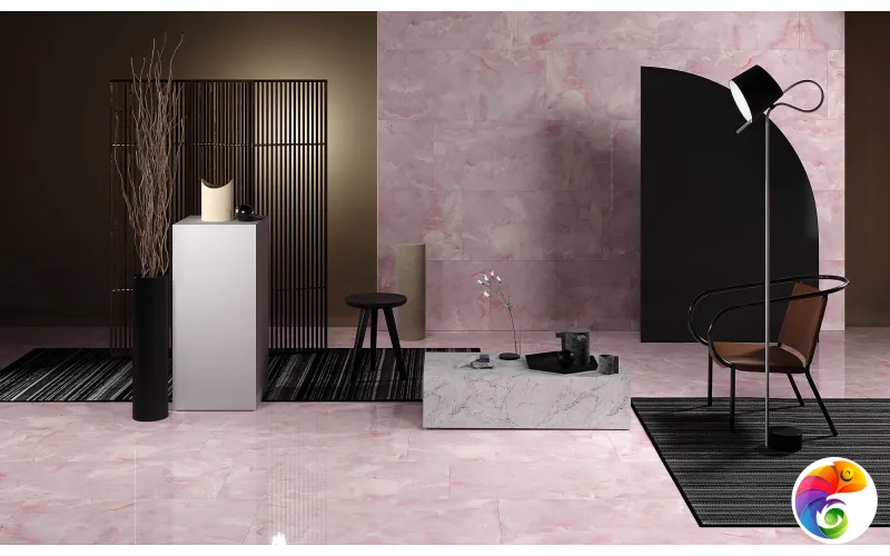 Керамогранит Soft Pink 9 mm POLI 120x60 Onix Artcer