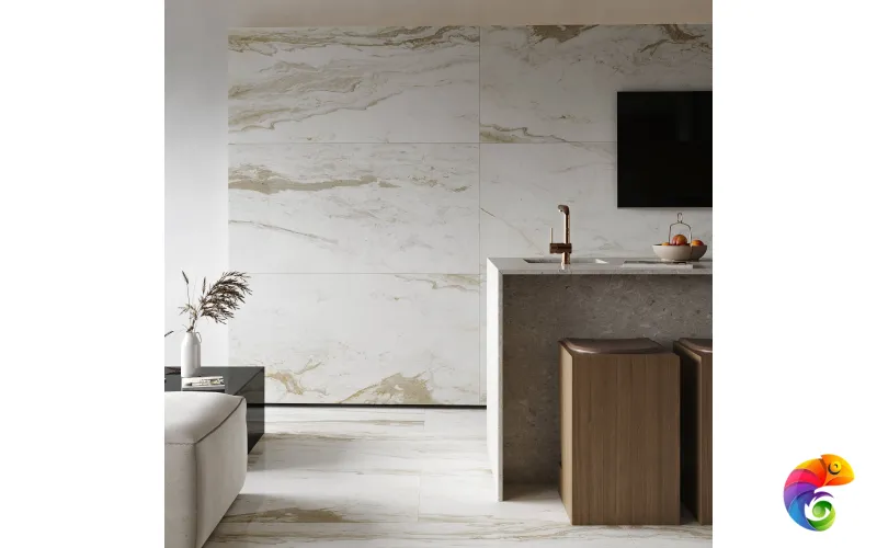 Керамогранит Alaska Bianco 9 mm POLI 120x60 Eco Artcer