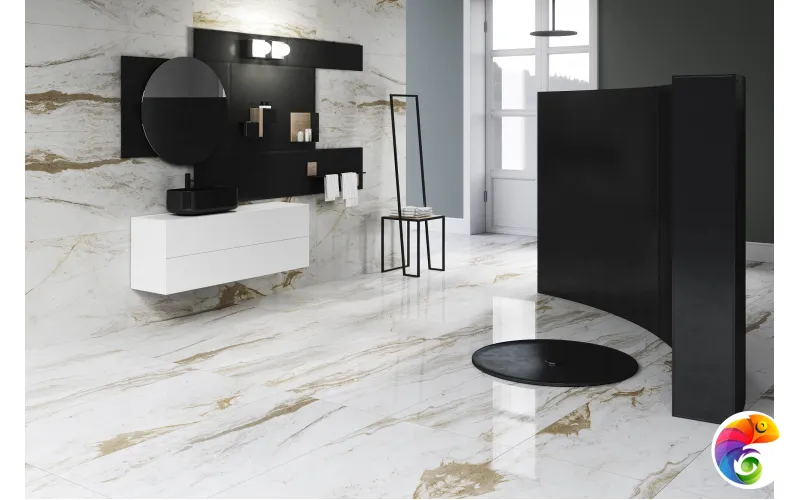 Керамогранит Alaska Bianco 9 mm POLI 120x60 Eco Artcer