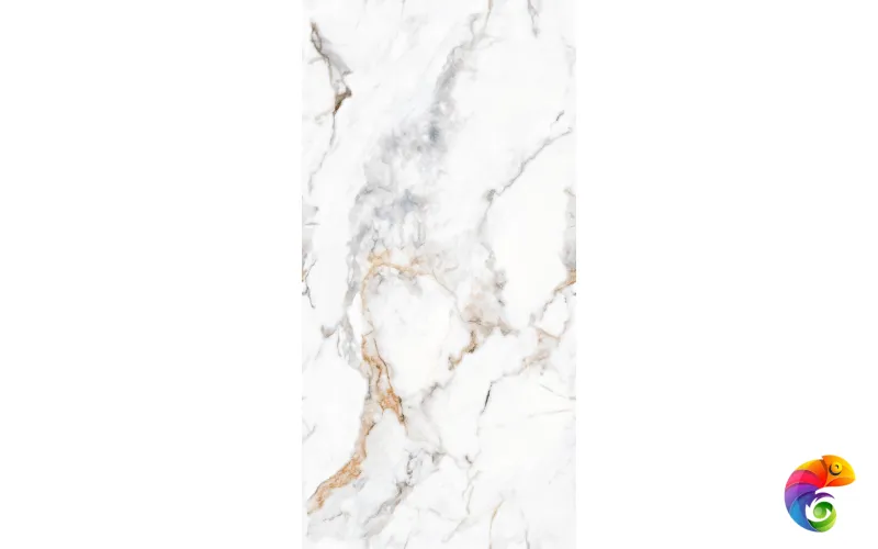Керамогранит Crystallo White 9 mm CARV 120x60 Marble Artcer