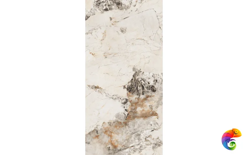 Керамогранит Pandora White 9 mm POLI 120x60 Marble Artcer