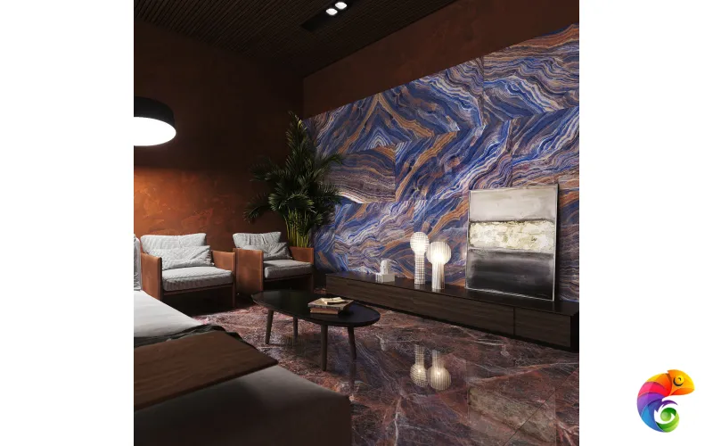 Керамогранит Clinker Blue POLI 120x60 Exclusive Marble Artcer