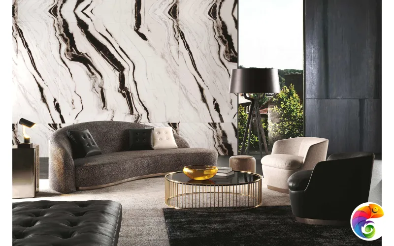 Керамогранит Bianco Lasa 9 mm POLI 120x60 Marble Artcer