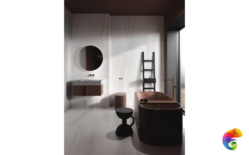 Керамогранит Bianco Lasa 9 mm MATT 120x60 Marble Artcer