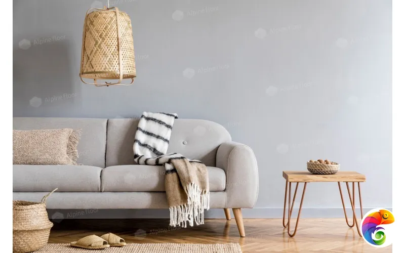 Напольный Плинтус Rico Concept 80 Белый с тиснением