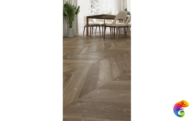 LVT плитка  Дуб Насыщенный Chevron ECO 20-4