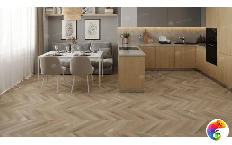 LVT плитка  Дуб Синистра Chevron ECO 20-6