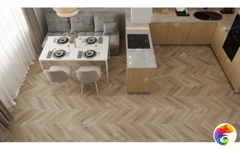 LVT плитка  Дуб Синистра Chevron ECO 20-6