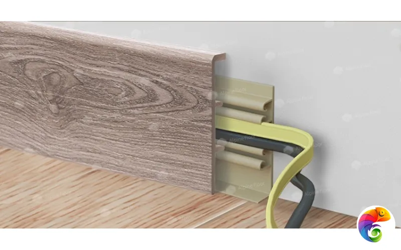 Напольный Плинтус Rico Concept 80 Дуб имбирь