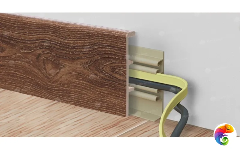 Напольный Плинтус Rico Concept 80 Дуб миндальный