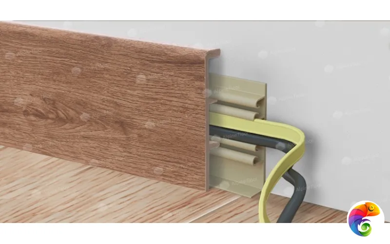 Напольный Плинтус Rico Concept 80 Кедр бурбон