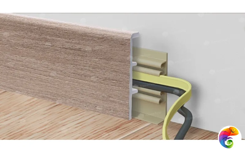 Напольный Плинтус Rico Concept 80 Вишня гамильтон