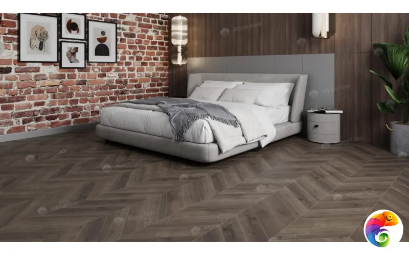 LVT плитка  Дуб Антарес Chevron ECO 20-9