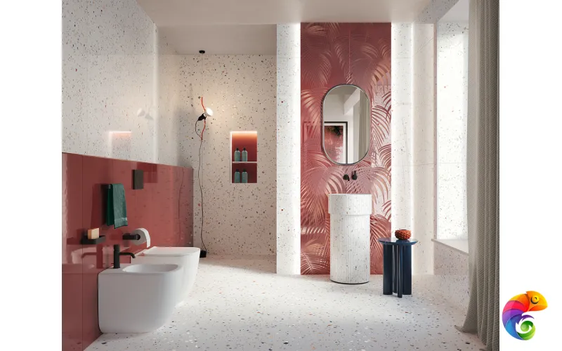 Настенная плитка MATERIA BRILLANTE 50X120 FOGLIE LINFA BRILLANTE 50x120 fTOR